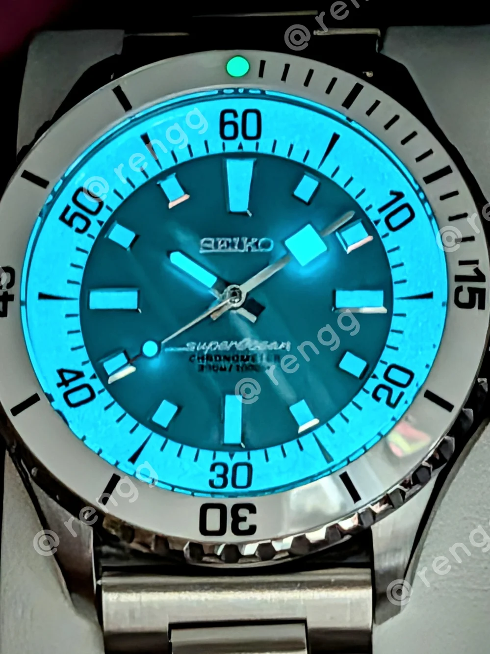 44mm Seiko Automatic Mod Men's Diver Watch Sapphire Ceramic Bezel